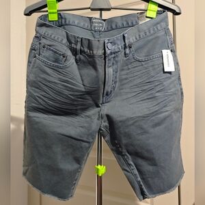 NWT Brooklyn Calling NYC Aeropostale Men's Cut Off Shorts Dusty Blue Size 32